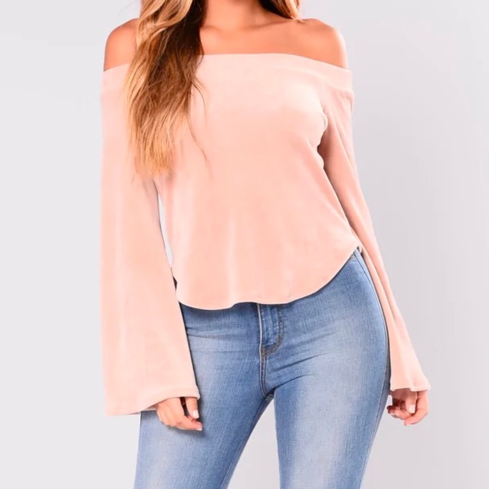 Velvet Blush Pink Top